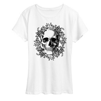 Women's Skull Wreath Graphic Tee