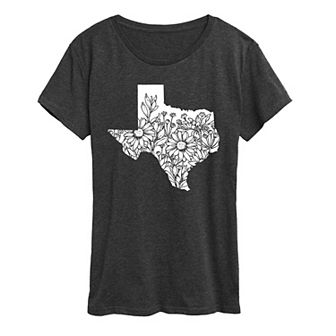 Women's Floral Texas Graphic Tee