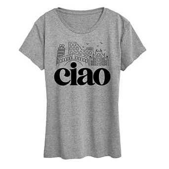 Women's Ciao Italy Landmarks Graphic Tee
