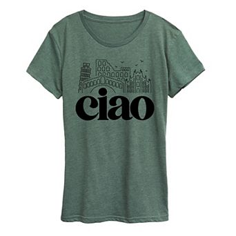 Women's Ciao Italy Landmarks Graphic Tee