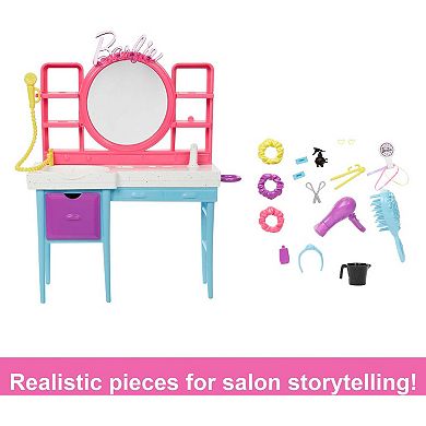 Barbie® Doll And Hair Salon Playset, Color-Change Hair