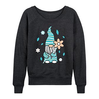 Women's Scandinavian Garden Gnome French Terry Long Sleeve Tee