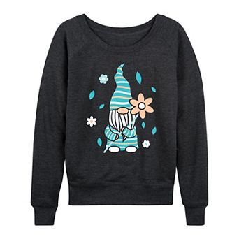 Women's Scandinavian Garden Gnome French Terry Long Sleeve Tee