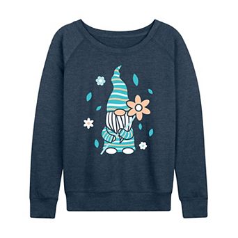 Women's Scandinavian Garden Gnome French Terry Long Sleeve Tee