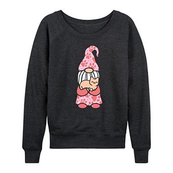 Women's Cat Gnome French Terry Long Sleeve Tee