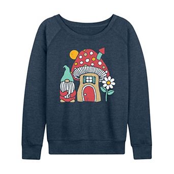 Women's Mushroom House French Terry Long Sleeve Tee
