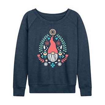 Women's Scandinavian Gnome Spring French Terry Long Sleeve Tee