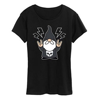 Women's Heavy Metal Gnome Graphic Tee