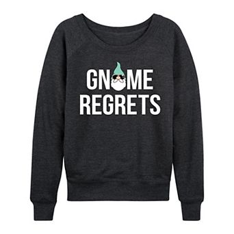 Women's Gnome Regrets French Terry Long Sleeve Tee
