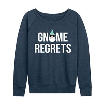 Women's Gnome Regrets French Terry Long Sleeve Tee