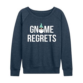 Women's Gnome Regrets French Terry Long Sleeve Tee