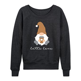 Women's Gnome Latte Love French Terry Long Sleeve Tee
