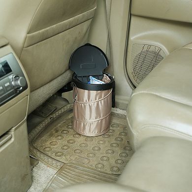 Universal Car Trash Can Portable Car Garbage Bin Foldable Pop-up Trash Can With Cover Leak Proof