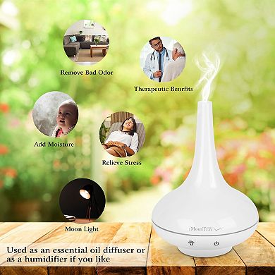 200ml Cool Mist Humidifier Ultrasonic Aroma Essential Oil Diffuser W/7 Color Led Lights