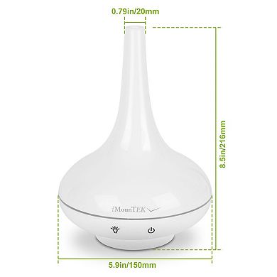 200ml Cool Mist Humidifier Ultrasonic Aroma Essential Oil Diffuser W/7 Color Led Lights