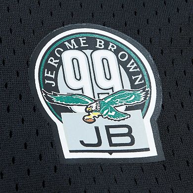 Men's Mitchell & Ness Reggie White Black Philadelphia Eagles Retired Player Name & Number Mesh Top