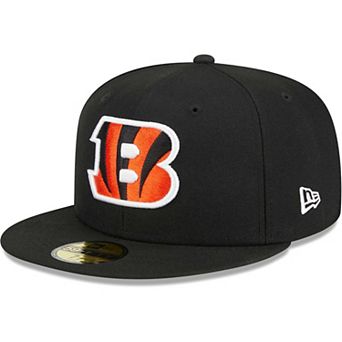 Men's New Era Black Cincinnati Bengals Main 59FIFTY Fitted Hat