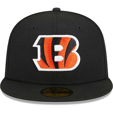 Men's New Era Black Cincinnati Bengals Main 59FIFTY Fitted Hat