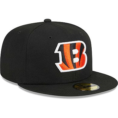 Men's New Era Black Cincinnati Bengals Main 59FIFTY Fitted Hat