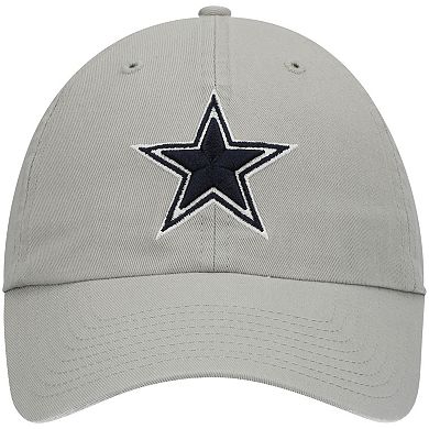 Men's '47 Gray Dallas Cowboys Primary Clean Up Adjustable Hat