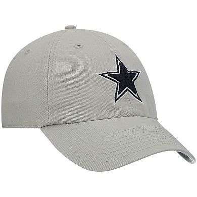 Men's '47 Gray Dallas Cowboys Primary Clean Up Adjustable Hat