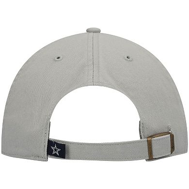 Men's '47 Gray Dallas Cowboys Primary Clean Up Adjustable Hat