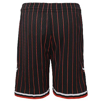 Youth Mitchell & Ness Black Chicago Bulls Hardwood Classics Swingman Shorts