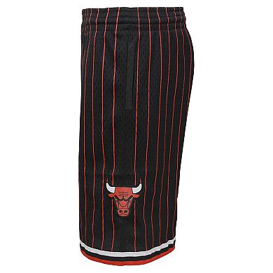 Youth Mitchell & Ness Black Chicago Bulls Hardwood Classics Swingman Shorts