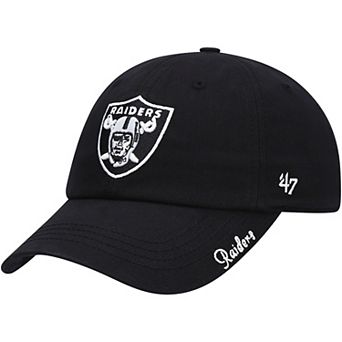 Women's '47 Black Las Vegas Raiders Miata Clean Up Primary Adjustable Hat