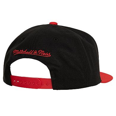 Men's Mitchell & Ness Black Detroit Red Wings Core Team Ground 2.0 Snapback Hat