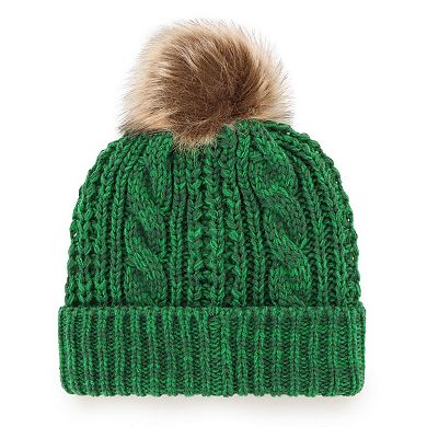 Women's '47 Green Green Bay Packers Logo Meeko Cuffed Knit Hat with Pom