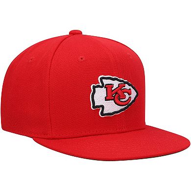 Youth Mitchell & Ness Red Kansas City Chiefs Gridiron Classics Ground Snapback Hat