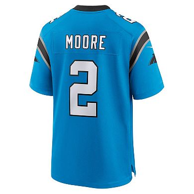 Men's Nike D.J. Moore Blue Carolina Panthers Alternate Game Jersey