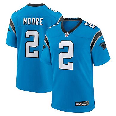 Men's Nike D.J. Moore Blue Carolina Panthers Alternate Game Jersey