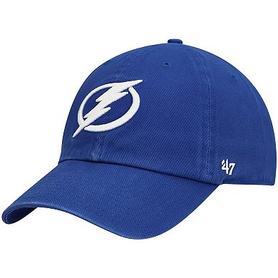 Men's '47 Blue Tampa Bay Lightning Team Clean Up Adjustable Hat