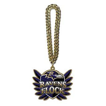 MOJO Baltimore Ravens Slogan Fan Chain Necklace