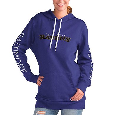 Women's G-III 4Her by Carl Banks Purple Baltimore Ravens Extra Inning Pullover Hoodie