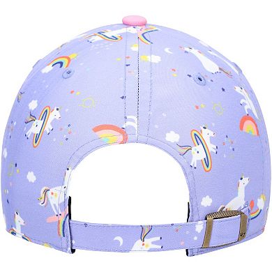 Girls Preschool '47 Purple Green Bay Packers Unicorn Clean Up Adjustable Hat