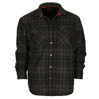 Gioberti Men's Checkered Flannel Jacket W/ Velvet Underlining