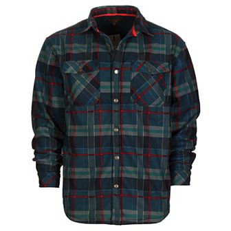 Gioberti Men's Checkered Flannel Jacket W/ Velvet Underlining