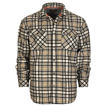 Gioberti Men's Checkered Flannel Jacket W/ Velvet Underlining