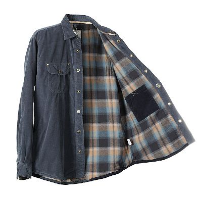 Gioberti Men's Corduroy Shirt Jacket with Flannel Lining