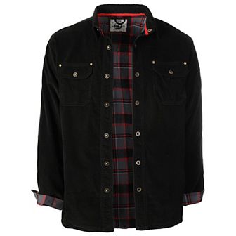 Gioberti Men's Corduroy Shirt Jacket with Flannel Lining
