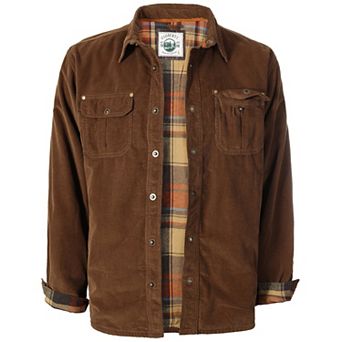 Gioberti Men's Corduroy Shirt Jacket with Flannel Lining