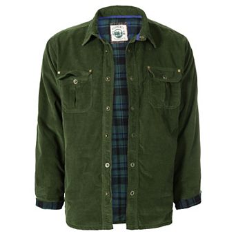 Gioberti Men's Corduroy Shirt Jacket with Flannel Lining