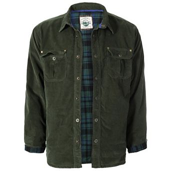 Gioberti Men's Corduroy Shirt Jacket with Flannel Lining