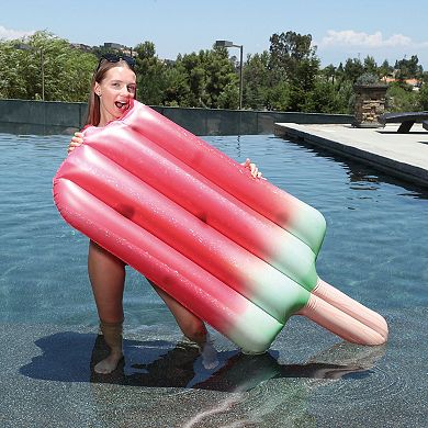 59" Bitten Watermelon Popsicle Inflatable Swimming Pool Float