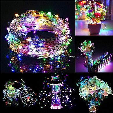 Twinkle Star 33ft 100 Led Silver Wire Fairy String Lights