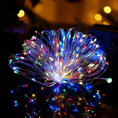 Twinkle Star 33ft 100 Led Silver Wire String Lights Fairy String Lights