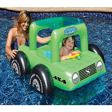 41" Green Swimming Pool All Terrain Vehicle Float for Children